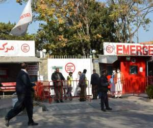 Las personas heridas en la explosión fueron trasladados a otro hospital. Foto: AFP