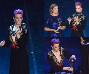 El infartante estilo de la capitana de la selección femenina de Estados Unidos impresionó al mundo entero. Fotos: AFP y AP.