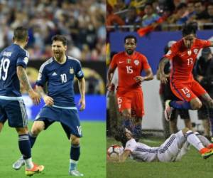 El chileno Eduardo Vargas con seis tantos y Lionel Messi con cinco son los máximos goleadores de la Copa América Centenario. Fotos: AFP