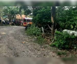 El hecho se registró en la aldea Cerro Verde de Linaca, Choluteca.