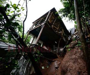 El fin de semana, una vivienda cedió por los fuertes aguaceros en la zona de El Tablón. La familia perdió todo su patrimonio.