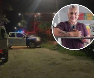 La Policía Nacional cercando la zona en la que estaba el abogado.