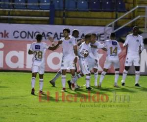 Los Cremas han recuperado su ventaja frente a Motagua por cortesía de Juan Anangonó. Foto: Edwin Romero | EL HERALDO