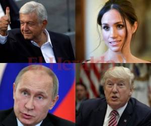 Desde presidentes, cancilleres hasta actores y exactrices, estos son los 10 personajes del mundo en 2018. Foto: Agencia AP