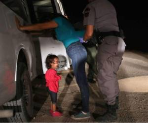 La imagen fue captada en Texas, Estados Unidos, frontera con México. Foto: John Moore