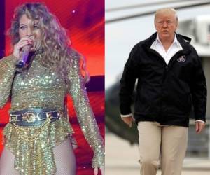 'La chica dorada' dijo que amaba al presidente de Estados Unidos durante un concierto. Foto AP / Twitter Univisión