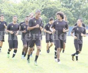 Los jugadores del Real España trabajan para enfrentar al Real Sociedad este miércoles (Foto: EL HERALDO)