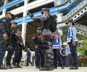 Policía Nacional blindará el coloso deportivo. Fotos Grupo OPSA