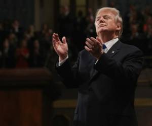 Donald Trump en el discurso sobre el estado de la Unión en Estados Unidos. Foto: Agencia AFP