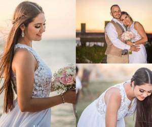 La modelo y presentadora hondureña se casó a inicios del mes de octubre en la paradisíaca isla de Roatán. La guapa catracha compartió fotos de su romántico enlace nupcial. Fotos: Instagram