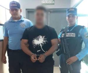 El detenido fue identificado como Denis Francisco Martínez. Foto: EL HERALDO.