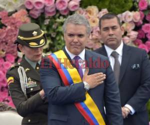 Duque, que tendrá como vice a la conservadora Marta Lucía Ramírez, la primera mujer en ocupar el cargo. Foto: AFP