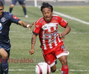 Javier Portillo reaccionó molesto por unos insultos que recibió en el duelo contra Motagua en el estadio Nacional de Tegucigalpa.