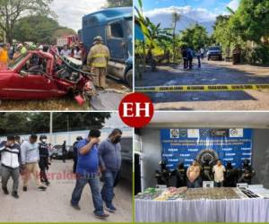 Los accidentes de tránsito, los femicidios, homicidios y las capturas de alto impacto se robaron las portadas de los medios de comunicación esta semana en Honduras.