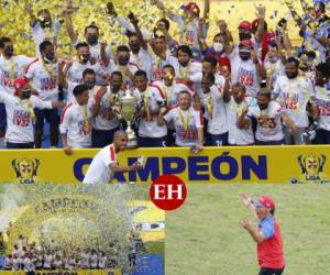 Euforia, alegría y festejo se vivió esta tarde en el Yankel Rosenthal donde Olimpia se declaró campeón nacional y sumó su copa 32. Fotos: Edwin Romero/EL HERALDO.