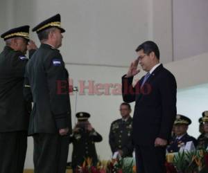 El mandatario Juan Orlando Hernández encabezó la emblemática ceremonia. Fotos Estalin Irías/EL HERALDO