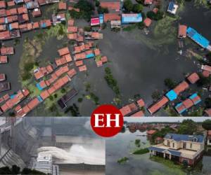 Las autoridades en el centro de China volaron una presa el domingo para liberar el agua que retenía, en medio de inundaciones generalizadas en todo el país que se han cobrado decenas de vidas. Fotos: AFP / AP.