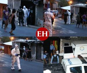 Tres personas perdieron la vida en una nueva masacre registrada este miércoles en la colonia Las Brisas de la capital de Honduras. Las víctimas son dos mujeres y un hombre. Los cuerpos quedaron tendidos en el interior de una vivienda. Fotos: Emilio Flores | EL HERALDO.