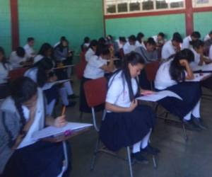 Otro de los departamentos que inició con las pruebas a estudiantes de último año de secundaria.