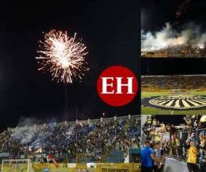 El estadio Morazán se convirtió en un carnaval cuando el Real España se clasificó a la final del fútbol hondureño. Aquí te dejamos en imágenes lo que no miraste por televisión. Fotos. EL HERALDO