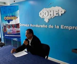 El gerente de Política Económica del Consejo Hondureño de la Empresa Privada (Cohep), Santiago Herrera.