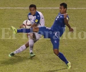 Andy Nájar fue uno de los mejores jugadores de Honduras en el partido ante El Salvador.