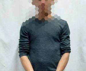 El joven capturado tiene 20 años de edad. Foto Policía Nacional.