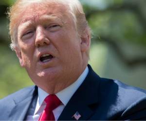 En esta foto de archivo tomada el 03 de mayo de 2018, el Presidente de los Estados Unidos, Donald Trump, habla en la ceremonia del Día Nacional de Oración. Foto AFP