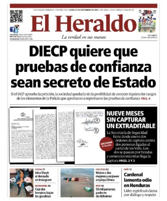 DIECP quiere que pruebas de confianza sean secreto de Estado