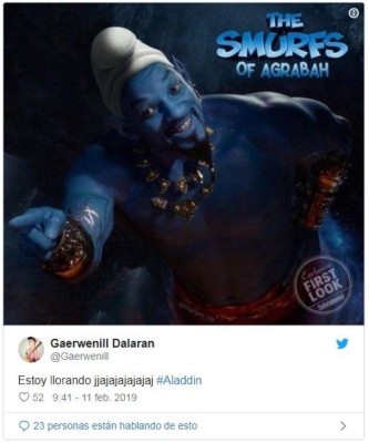 Los mejores memes sobre el aspecto de Will Smith como genio en Aladdin