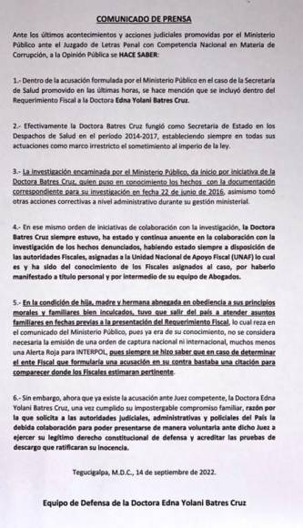 Millonario fraude, detenidos y alerta roja: El nuevo caso de corrupción en Salud que señala a exministra Yolany Batres