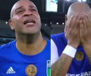 El futbolista brasileño Adriano antes de su último partido, fue sorprendido al escuchar la voz de su padre fallecido. Más detalles a continuación.