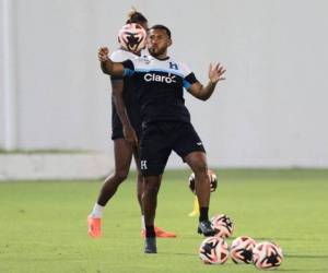 Obregón durante sus entrenamientos con la Bicolor.