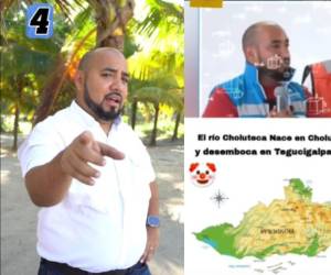 El ministro de Educación, Daniel Sponda, hizo un top 5 de los memes que le llovieron por el “error” geográfico donde le cambió la dirección al cauce del río Choluteca.