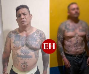 El hombre de la derecha fue detenido en Caridad, Valle; el de la izquierda en Lempira.