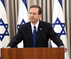 <b>E</b>l presidente de Israel, Isaac Herzog.