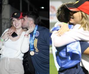 Agustín Auzmendi celebra su histórico triunfo con el Motagua junto a Cecilia García, su mayor apoyo dentro y fuera de la cancha. A continuación una galería que captura pasión, gloria y romance.