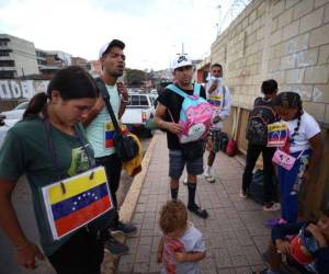 Imagen de archivo tomada por EL HERALDO en un sector de Tegucigalpa, capital de Honduras, por donde más circulan migrantes en su ruta a Estados Unidos.