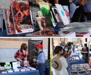 Editoriales y escritores presentan sus novedades literarias en la Feria del Libro del VI Festival de Poesía de Los Confines.