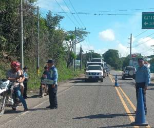 Los operativos policiales continúan a nivel nacional y en especial en Catacamas, Olancho, para hacerle frente a la incidencia delictiva, por lo que se involucran las diferentes direcciones de la Policía Nacional.