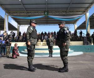 Ceremonia de traspaso de mando en las instalaciones del Estado Mayor Conjunto.