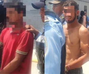 Los presuntos involucrados del múltiple homicidio fueron remitidos a las instalaciones de la Dirección Policial de Investigaciones (DPI) en la ciudad de El Progreso, en Yoro.