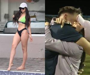 Laura Meza, conductora de TVC, subió fotos muy seductoras a sus redes sociales con dedicatoria a Rodrigo Auzmendi, delantero argentino de Motagua. ¿Cuál fue el mensaje que le envió?