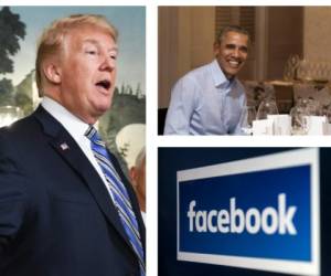 Donald Trump y Barack Obama fueron beneficiados por la red social Facebook. Foto: AFP