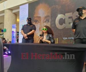 Cesia Sáenz ofreció una conferencia a la prensa hondureña y a sus fans.