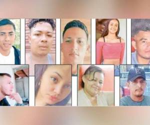 Estos son algunos de los rostros de los hondureños desaparecidos en Tela, Atlántida.