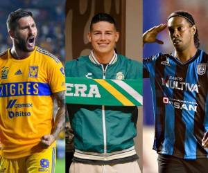 Ronaldinho, Pep Guardiola, Gignac y James Rodríguez; estos son los fichajes que sacudieron el mercado de la Liga MX a lo largo de los años.