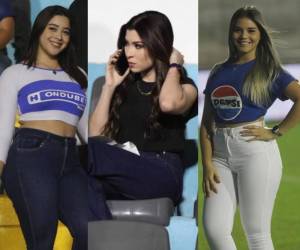 Las graderías del estadio Nacional de Tegucigalpa se llenó de lindas chicas para el clásico capitalino entre Motagua y Olimpia