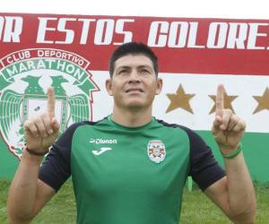 Francisco Martínez no esconde su felicidad por sumar más minutos con la camiseta de Marathón.