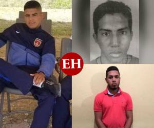 Tres de los detenidos por orden de fotografía: Orlin Antonio Ortez, Janssen Francisco Velásquez Cabrera y Daniel Esaú Torres Mendoza.